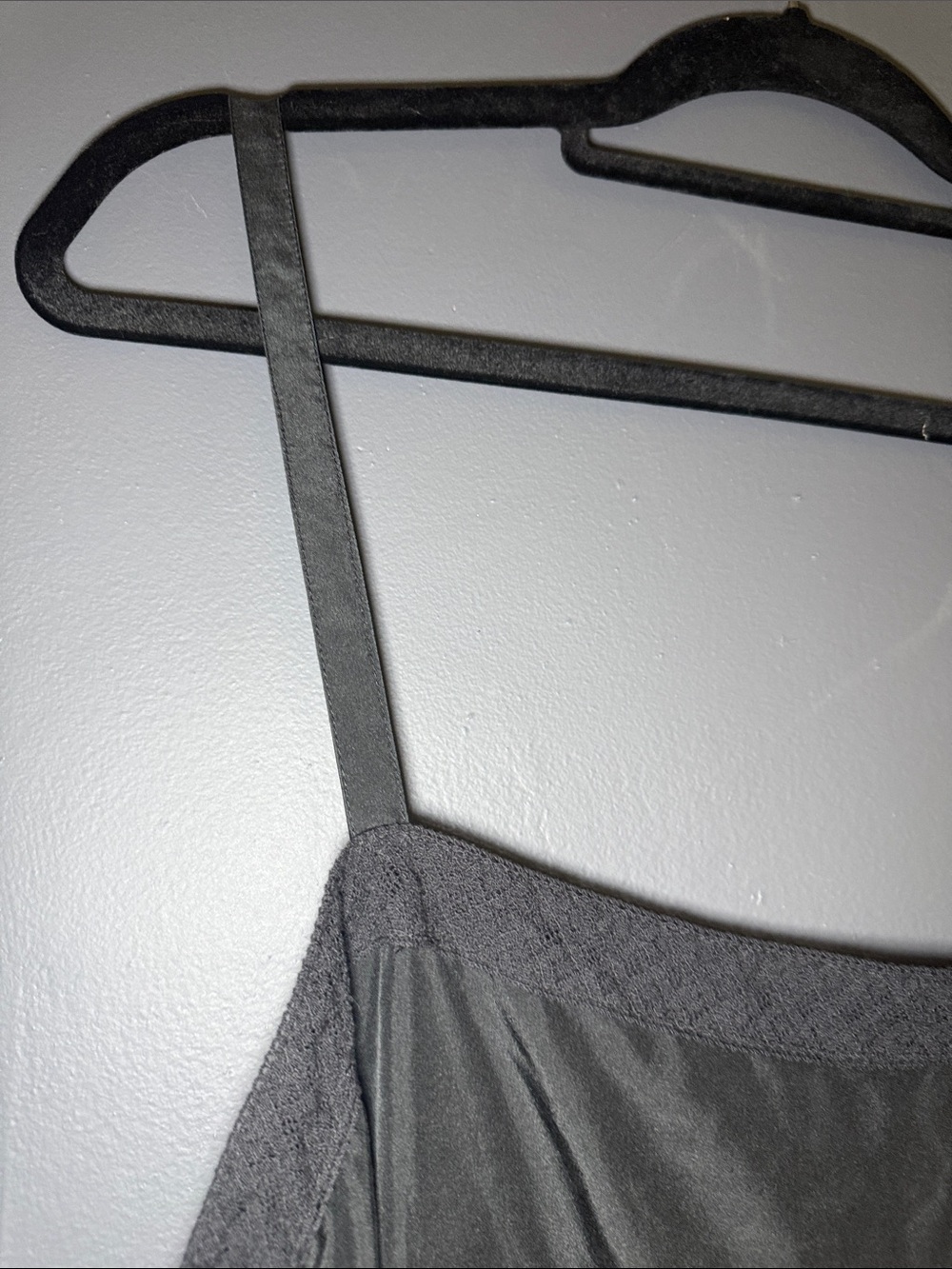 Eileen Fisher Silk Lace Trim Black Camisole Tank Sz XL Luxury - Picture 6 of 9